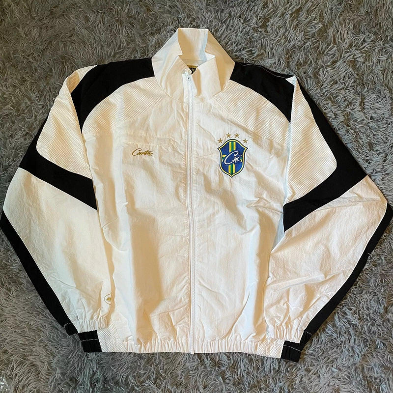 Tracksuit Corteiz Olympic Shuku Jacket – Brasil White/Black