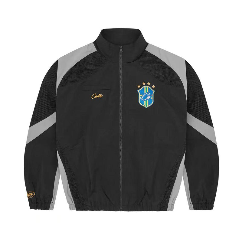 Tracksuit Corteiz Olympic Shuku Jacket – Brasil Black/Grey